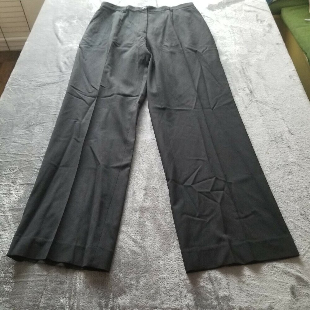 Zanella Womens Size 10 Straight Chino Pants High-Rise Side Pockets Black Casual